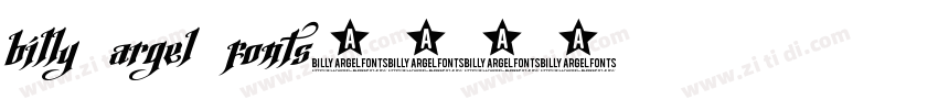 billy argel fonts字体转换